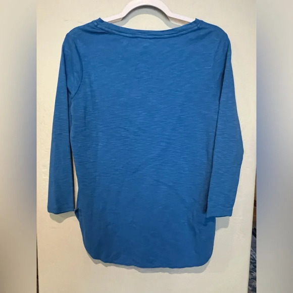 Tommy Bahama size Small‎ Petite bright blue long sleeve shirt - Picture 7 of 8